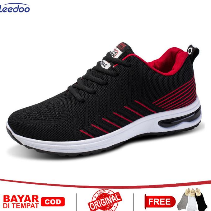 Leedoo Sepatu Sneakers Casual Pria Sepatu Running Olahraga Pria MR506