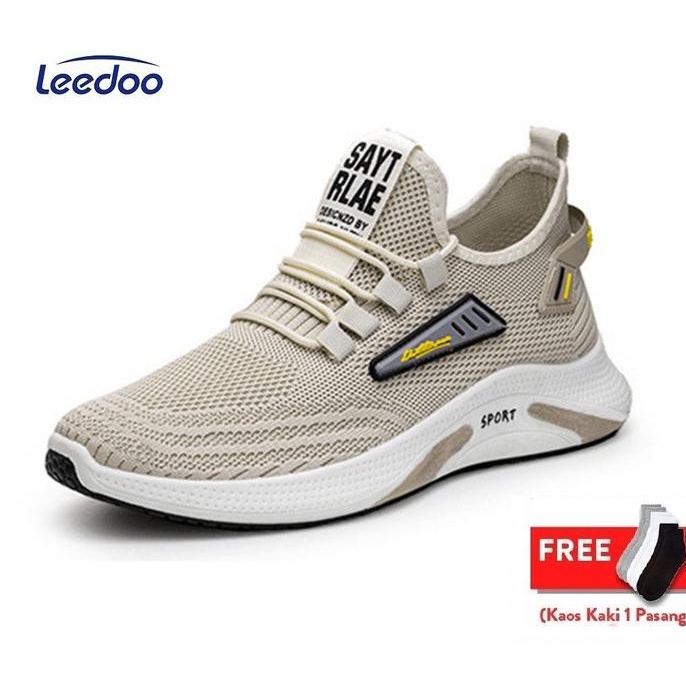 Leedoo Sepatu Sneakers Tali Casual Fashion Pria Sepatu Olahraga MR125