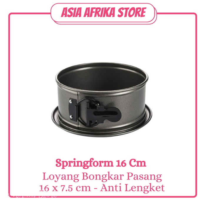 Terlaris Loyang Kue Bongkar Pasang 15 Cm Mini Springform Teflon Anti Lengket