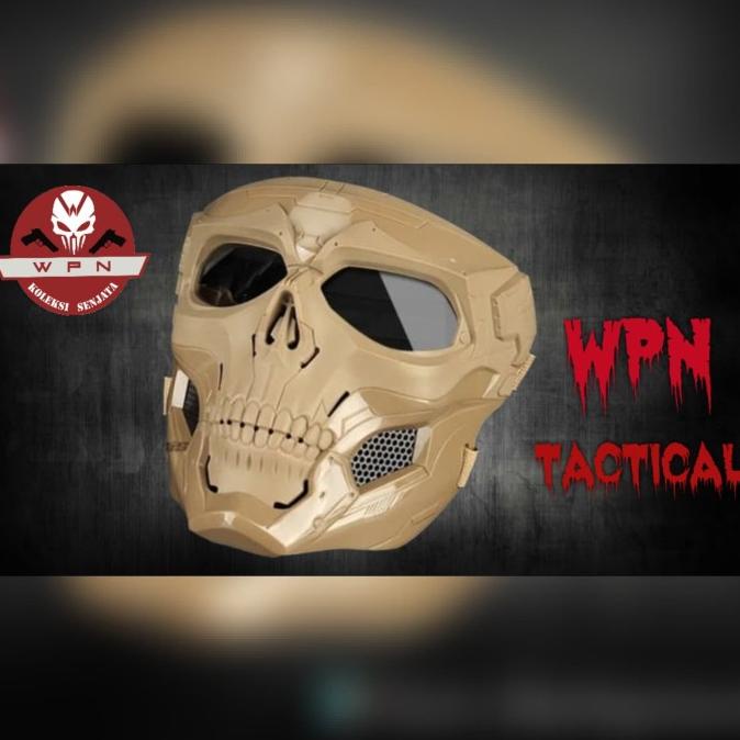 *$*$*$*$] Topeng Tengkorak Tan / Topeng Airsoft /Aksesoris Airsoft / Halloween