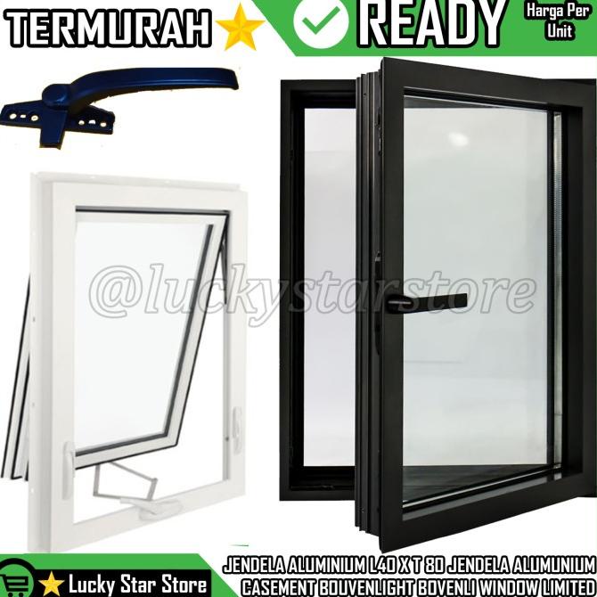 #@#@#@#@] JENDELA ALUMINIUM 40 X 80 CASEMENT BOUVENLIGHT BOVENLI KUSEN BOUVEN