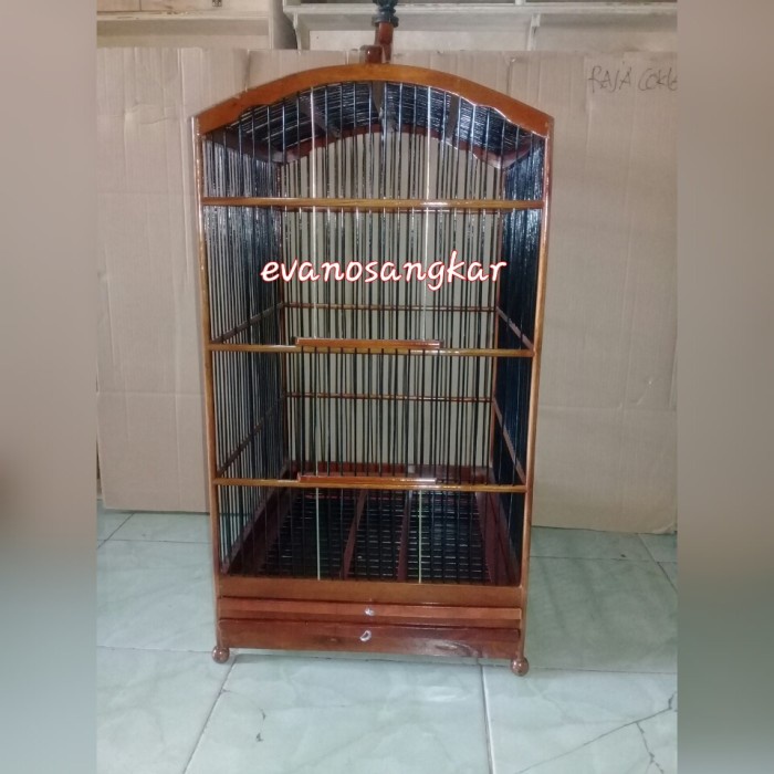 Bestseller Kandang Burung Kacer,Kenari,Cucok Ijo (Replika No 2 Warna Coklat