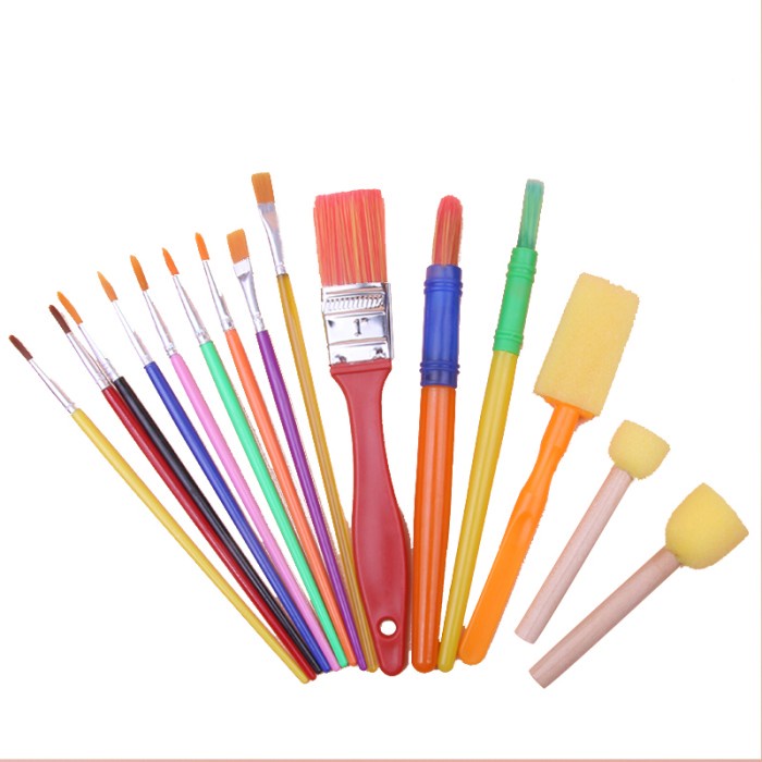 

Terlaris 15Pcs Set Paint Brush Anak Kuas Lukis Graffiti