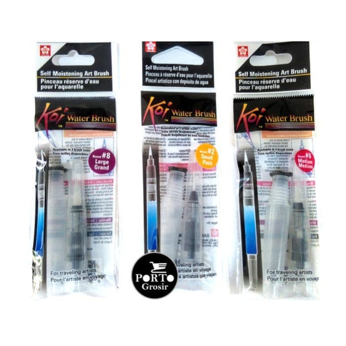 

Terlaris Sakura Koi Water Brush Small 4Ml Tank Kuas Lukis No.2 Watercolor