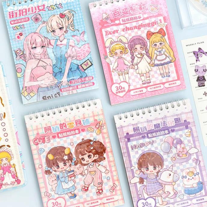 

Big Sale Buku Stiker Binder Momo Sticker Korea Pet Diary Anime Kartun Murah Stok Terbatas