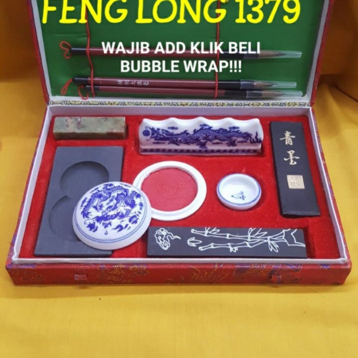 

Bestseller Set Alat Kaligrafi Chinese Size 1 Zhong Guo Wen Fang Shi Bao Size 1