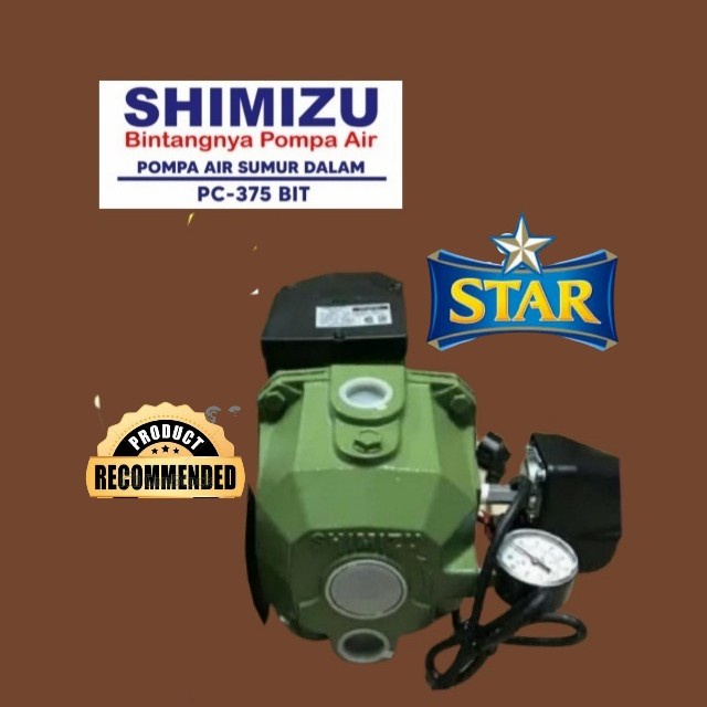 MESIN POMPA AIR SHIMIZU PC 375 BIT SUMUR 40 M JET PUMP TANPA MATA JET