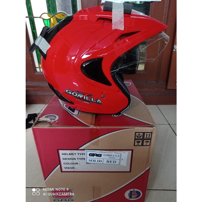 Helm Gag Gorillaz Solid High Quality Original New Baru Segel Sni Serie