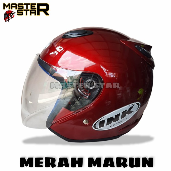 Helm Ink Centro Murah Warna Merah Marun Sni M L Xl