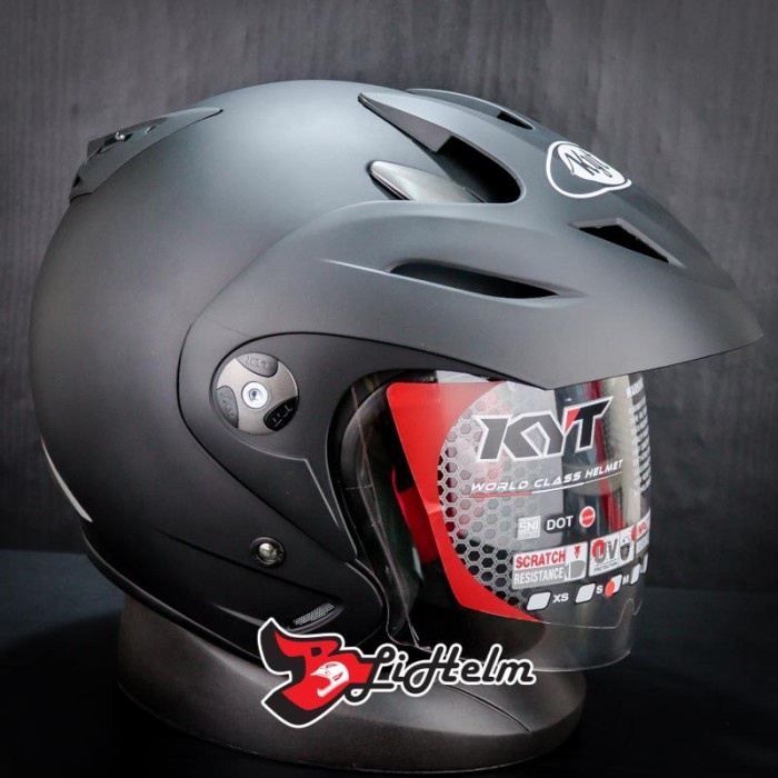 Kyt Helmet Romeo Solid Black Doff