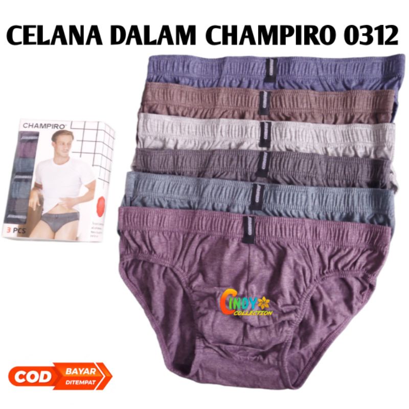 TERMURAH 3 PCS CD CELANA DALAM  PRIA CHAMPIRO 0312c  | CD LAKI-LAKI DEWASA PREMIUM
