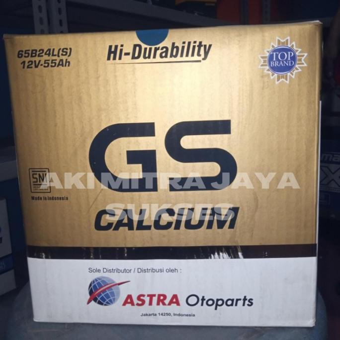 65B24Ls Gs Calcium - 12V 55Ah - Aki Accu Kering
