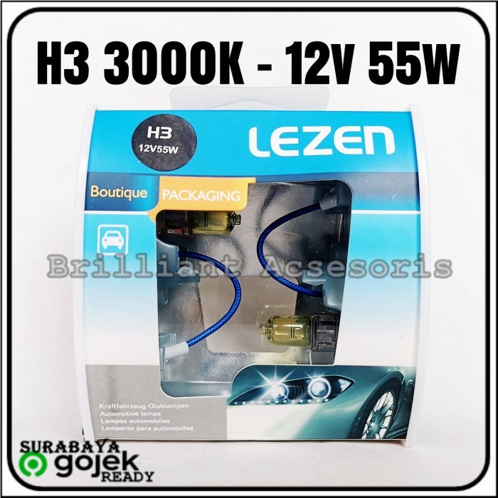 <Freeongkir> H3 - Lampu Bohlam Halogen Xenon Yellow Kuning Promo