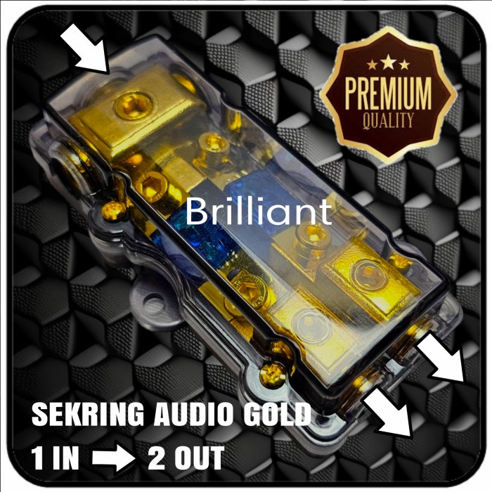 <Freeongkir> Sekring Audio Gold - 1 Input To 2 Output Promo