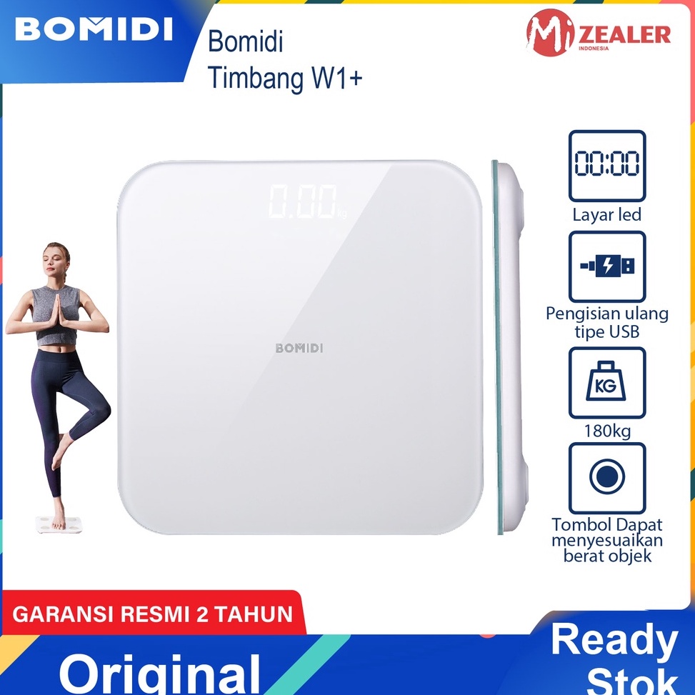 MURAH MERIAH Xiaomi Body Fat Scale BOMIDI W1+ Timbangan Elektronik With USB 180Kg Weight Body Scale 
