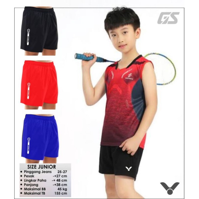 Celana pendek olahraga badminton junior celana bawahan anak terbaru