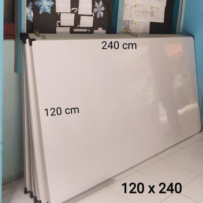 

Whiteboard kantor 120 x 240 cm papan tulis kantor 240 x 120 cm