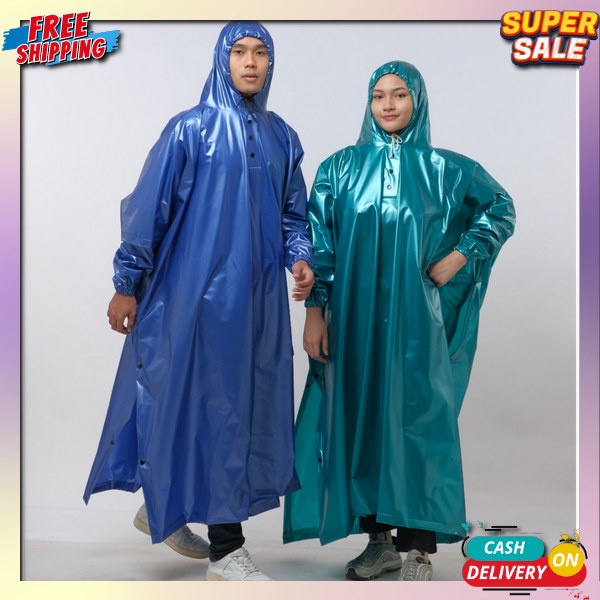 Jas Hujan Ponco Lengan Raincoat Poncho Modern Jas Hujan Kelelawar Terbaru Jshujan Import Mantrol Dew