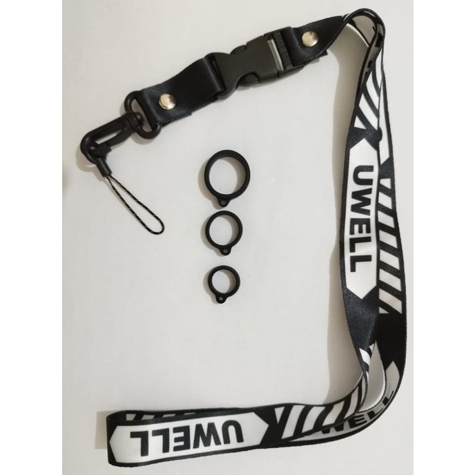 

Buruan serbu] Lanyard tali 37cm termasuk 3 ukuran karet