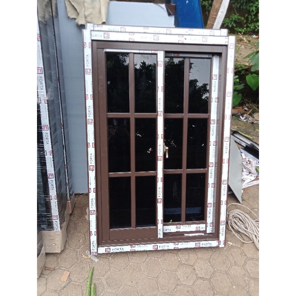 jendela sliding aluminium ornamen 70x120