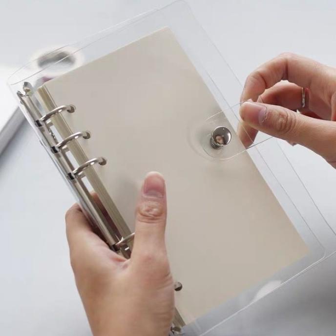 

.........] Ring Binder 6 Lubang A6 Aesthetic Binder Transparan Note Map Binder