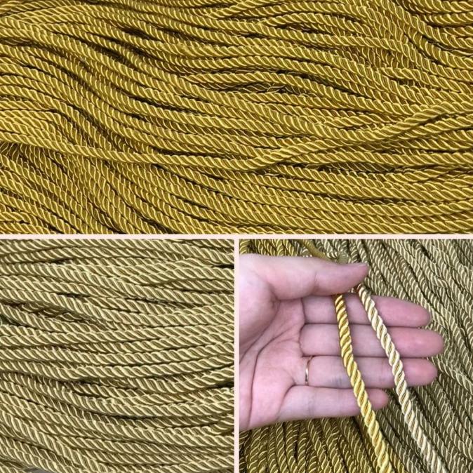 

&<&<&<&] 10 YARD - 6 MM TALI KUR WARNA GOLD