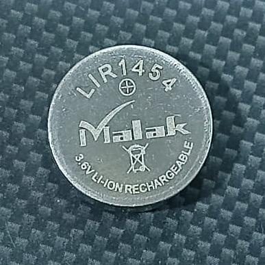 Malak-Lir1454 Cp1454 Cr1454 A3 Rechargeable Li-Ion Battery Button Coin