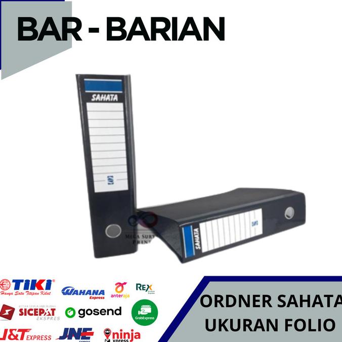 

(:(:(:(] ORDNER / ODNER MURAH EKONOMIS MEREK SAHATA UKURAN FOLIO BUKAN BANTEX