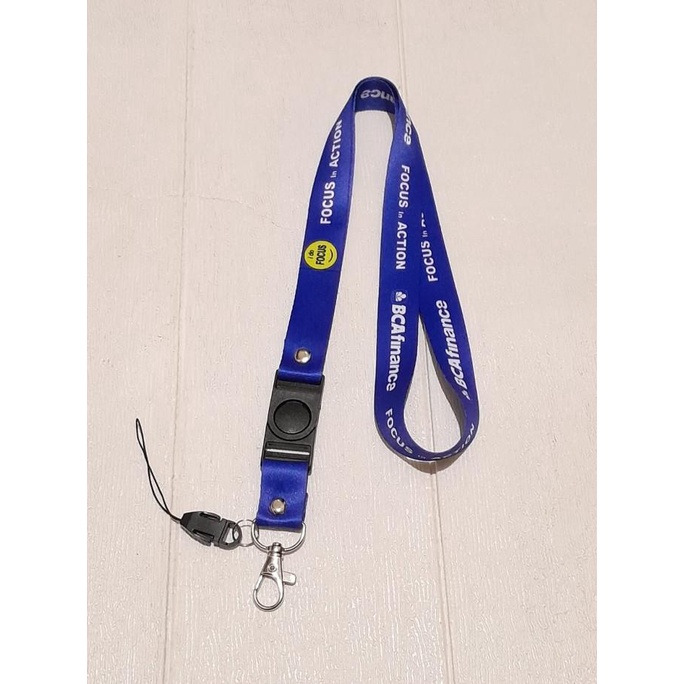 

langsung order saja] Lanyard Tali Gantungan ID Card BCA FINANCE - Free Strap Gantungan HP