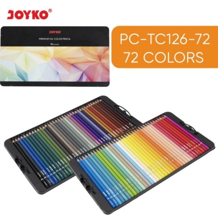 

Terlaris Pensil Warna Joyko Cp-Tc126 Premium Oil Color Pencil-72 Warna