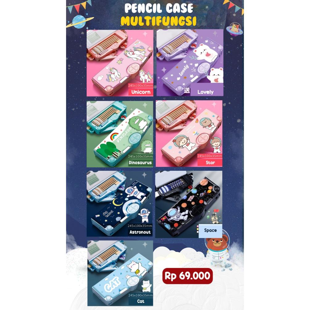 

Big Sale Hnk Kotak Pensil Anak Sekolah Pola Kartun Lapisan Ganda Tunggal Dengan Rautan Multifungsi Lmss74