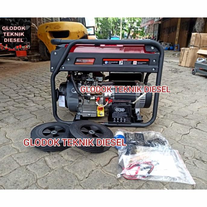 Genset Bensin 7000 7500 Watt W Full Tembaga Gasoline Generator 8000 Genset