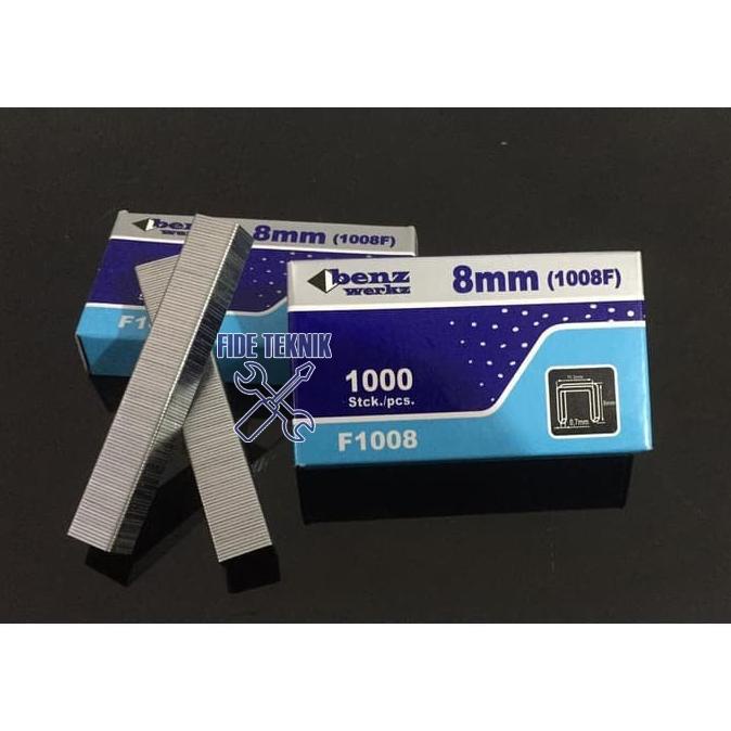 

\"\"\"\] Benz Isi Staples 1008F / 1008 F Tembakan Angin Steples 8mm 1000 biji