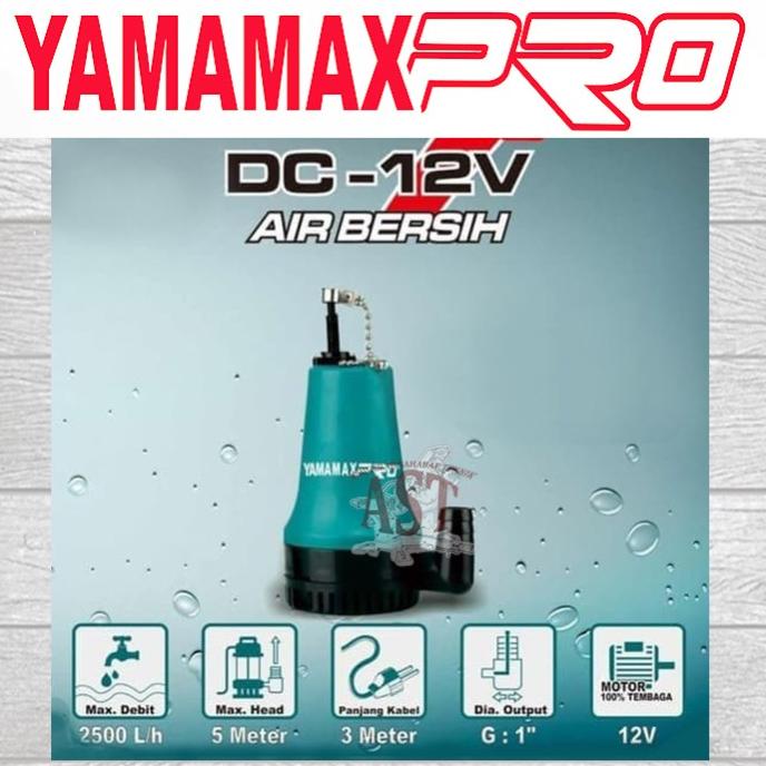 @@@@] Pompa Submersible Celup Air Kolam Portable DC 12V | YAMAMAX PRO