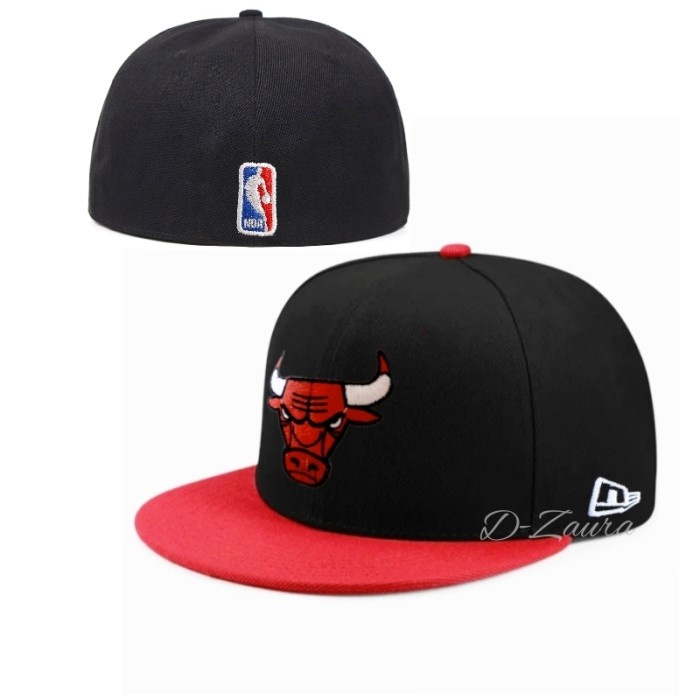 Topi Topi Pria Distro Snapback Hip-hop model build up/Built up Logo Bordir - Bulls(N1D7) REAL PICT T
