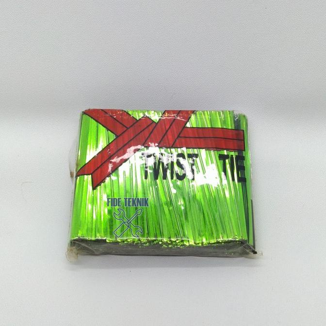 

:::::::] Pita Kawat 7 cm Souvenir Pita Ikat Kabel Twist Tie HIJAU