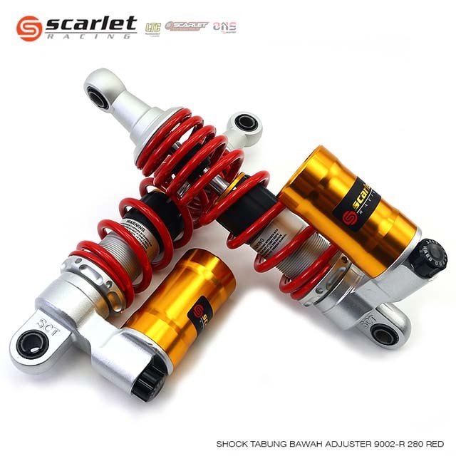 SCARLET RACING Shock Skok Tabung Bawah Adjuster 9002R 280 320 340 mm terbaik