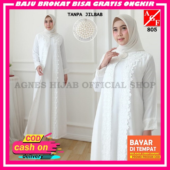 Wanita Dress Kondangan Wedding Dress Brokat Dreas Dresd Gamis Pesta Mewah Elegan Kondangan Terbaru 2