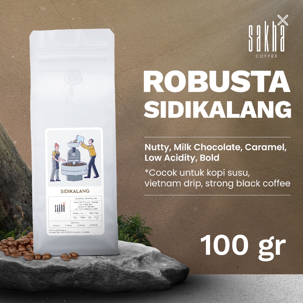 

Kopi Robusta Sidikalang Asli Coffee Roast Beans Espresso Coffe Bean 100 Gram Biji Bubuk