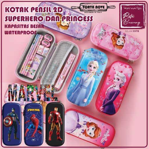 

Kotak Pensil Anak Tempat Pensil Disney Princess Elsa Superhero Marvel