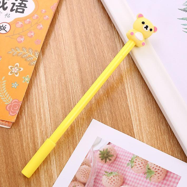 

Terbaru Gannise 4Pcs Pena Pen Pulpen Gel Set Tinta Cair Bear Gn-St0098