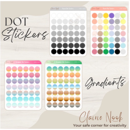 

Sticker Label Dot Warna Warni / Stiker Bulat / Stiker Warna / dekorasi - PINK