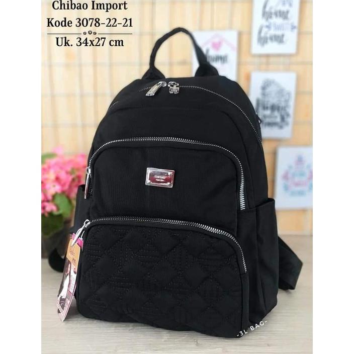 [ BNY ] Tas Ransel Wanita Tas Chibao Ransel 3078-22 Bahan Kanvas Terbaru. Tas Wanita Tas Chibao Kanv