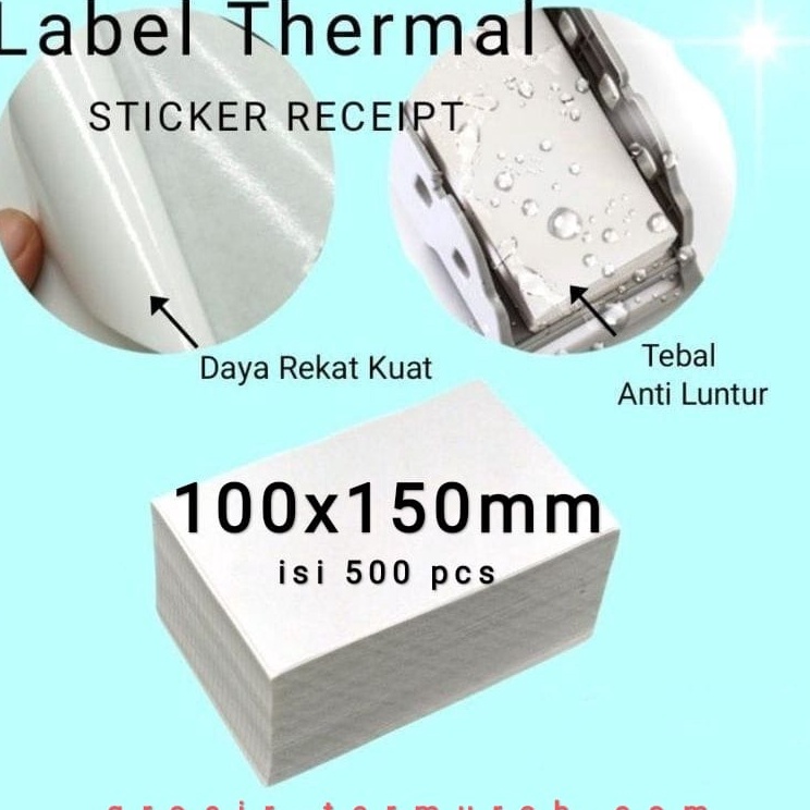 

YPMT1606 Kertas Thermal Label Lipat Barcode 100x150 A6 Isi 500 Pcs