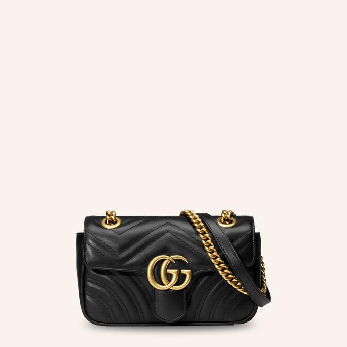 Tas Gucci | GG Marmont Matelass Bag - Mini - Black leather