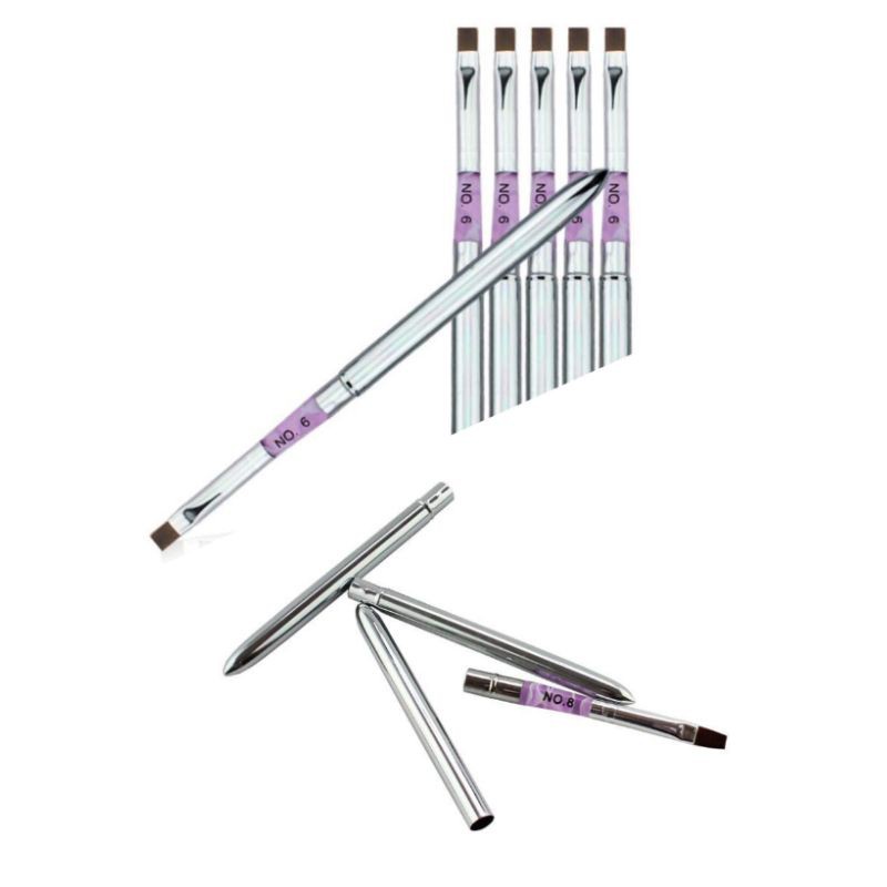 

Kuas poly gel bahan stainless no6