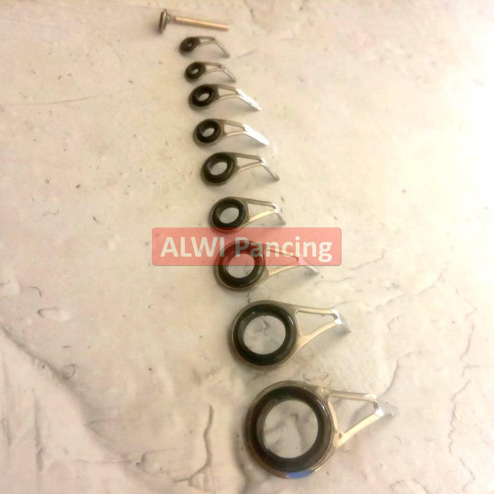 Diskon 1 Set / 10Pcs Ring Guide Joran Udang / Joran Ul ~ Kolongan Joran Udang Alwix Set