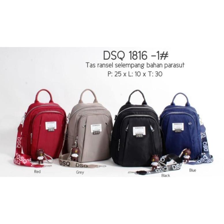 [ Zss ] Harga Reseller..Tas Ransel Dsq 1816 Multifungsi /Tas Ransel Wanita Cod