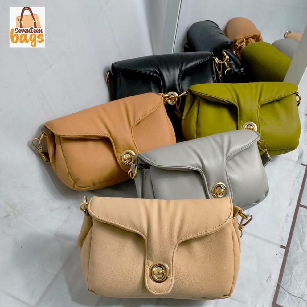 [ BRS ] ARCELL - PUFFY SKY BASIC SLINGBAG KOREAN l Tas Selempang Wanita Terlaris