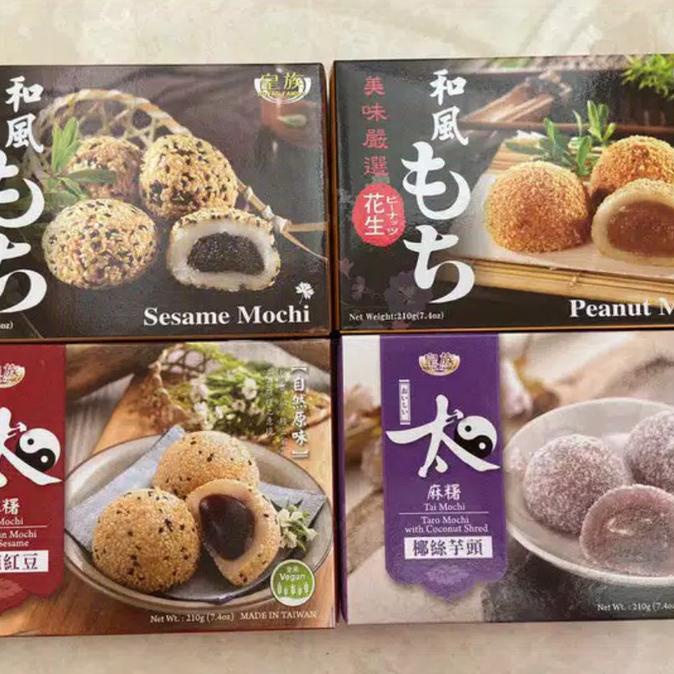 

Mochi Taiwan Snack Peanut Taro Sesame Red Bean Kue Moci Halal